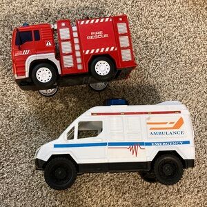 Fire Rescue and Ambulance Toy Set
